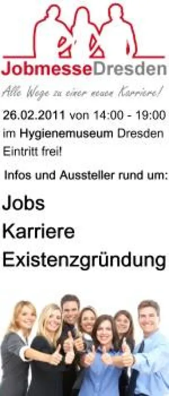 Besuchen Sie uns auf der Jobmesse Dresden am 26.02.2011!
