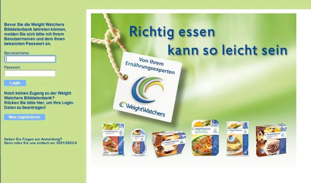 Mediendatenbank der WeightWatchers®