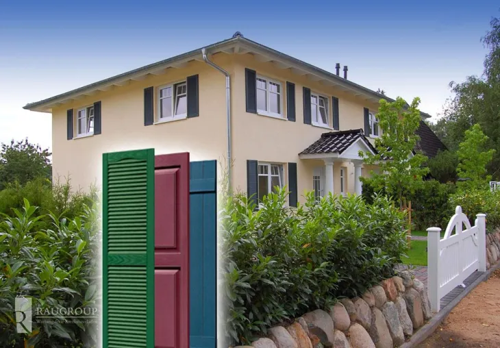 Bild: Zierfensterläden bieten Hausbesitzern eine günstige Alternative