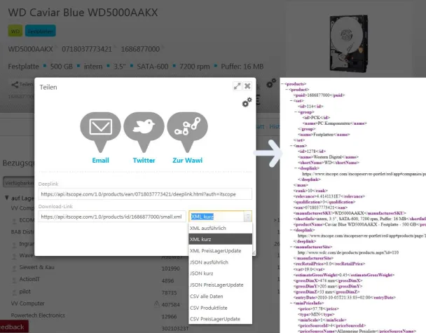 Bild: Den kompletten IT-Markt in der Warenwirtschaft: ITscope veröffentlicht neue Produkt-API