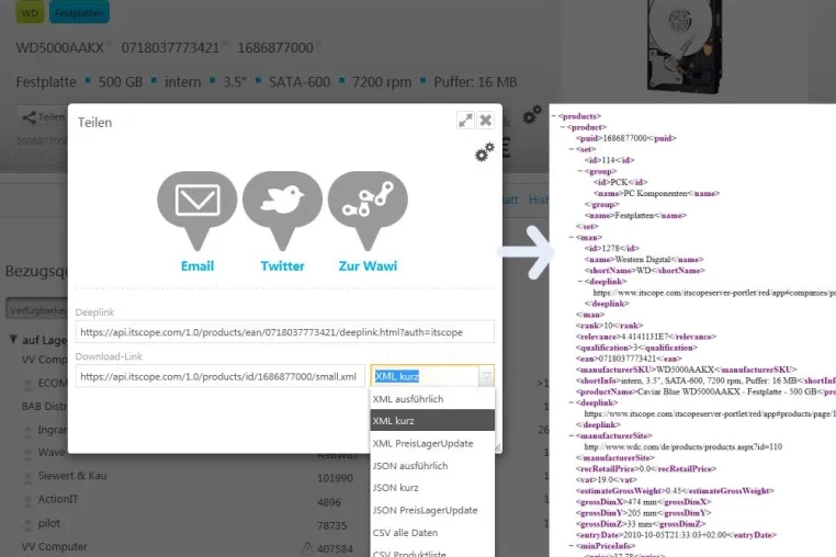 Bild: Den kompletten IT-Markt in der Warenwirtschaft: ITscope veröffentlicht neue Produkt-API