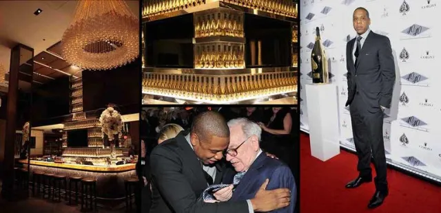 Warren Buffett, Jay-Z und ein atemberaubender Champagnerturm Bild: Warren Buffett, Jay-Z und ein atemberaubender Champagnerturm