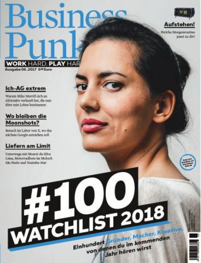 Quelle: BUSINESS PUNK Watchlist 2018 aus Ausgabe 6/17