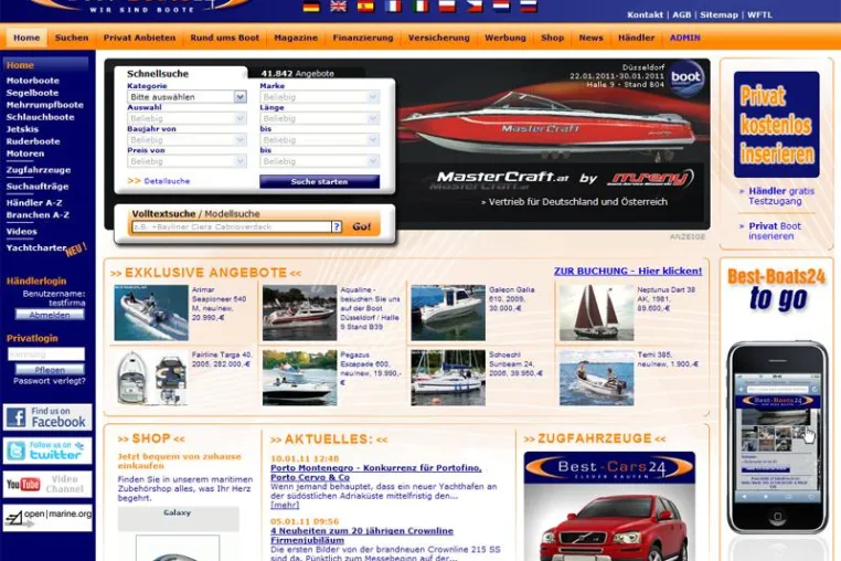 Bild: Best-Boats24 - Meet the boats auf der Boot Düsseldorf 2011