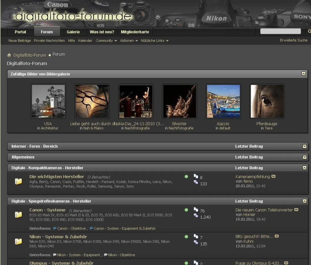 Galerie und Diskussionsportal im digitalfoto-forum.de