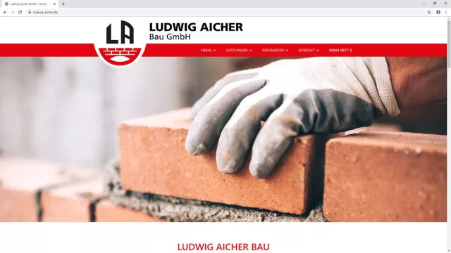 Bild: Neuer Internetauftritt für Ludwig Aicher Bau GmbH