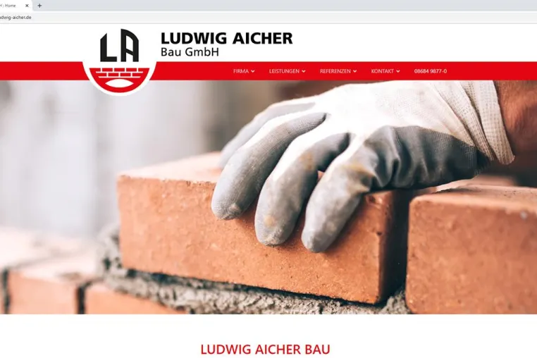 Neuer Internetauftritt für Ludwig Aicher Bau GmbH Bild: Neuer Internetauftritt für Ludwig Aicher Bau GmbH