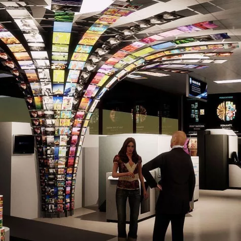 Bild: Die Neugestaltung des Democenters von HP in Barcelona in die nächste Runde