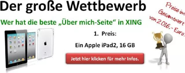 Bild: Der große Wettbewerb „Wer hat die beste Über mich-Seite in XING“