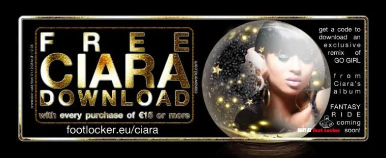 Bild: Exklusiver Ciara-Download – nur bei Foot Locker