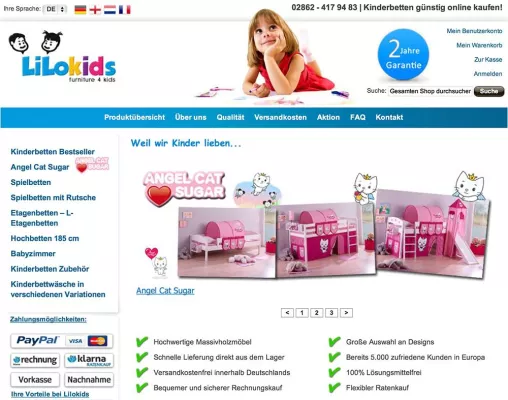 Bild: Der Kinderbetten Onlineshop Lilokids sagt JA zu Europa