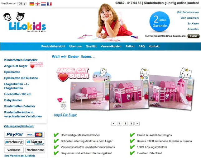 Bild: Der Kinderbetten Onlineshop Lilokids sagt JA zu Europa