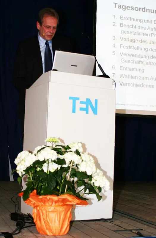 Helmut Eicker, Vorstandsvorsitzender der TEN