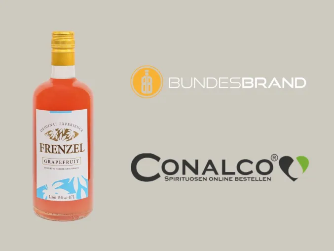 FRENZEL Grapefruit: Premium-Likör mit echten Destillaten bei bundesbrand und conalco erhältlich Bild: FRENZEL Grapefruit: Premium-Likör mit echten Destillaten bei bundesbrand und conalco erhältlich