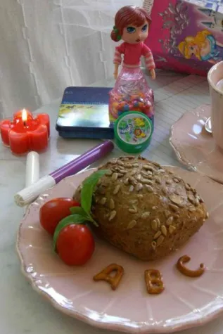 Bild: Kerzendekorationen für den ersten Schultag