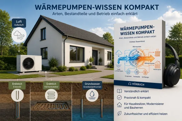 Bild: Wärmepumpen verständlich erklärt: Hörbuch unterstützt Hausbesitzer bei der Heizungsmodernisierung