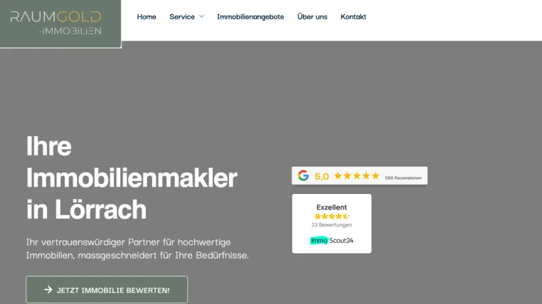 Raumgold Immobilien - Ihr Immobilienmakler in Lörrach Bild: Raumgold Immobilien - Ihr Immobilienmakler in Lörrach