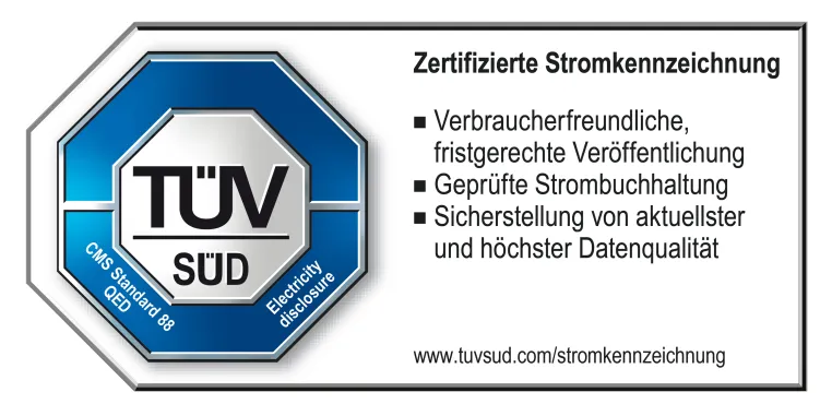 Primastrom erhält TÜV Siegel – geprüfte Stromkennzeichnung – Bild: Primastrom erhält TÜV Siegel – geprüfte Stromkennzeichnung –