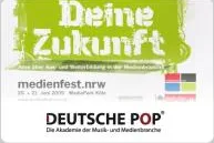 Bild: "Wir präsentieren - Deine Zukunft" – Akademie Deutsche POP ist Kooperationspartner des medienfest.nrw