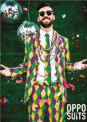 Bild: OppoSuits bringt zur Karnevalszeit neues Design auf den Markt. Den HARLEKING.
