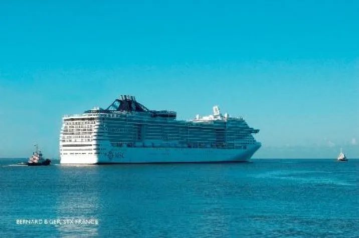 Bild: Erste Probefahrten der MSC Divina