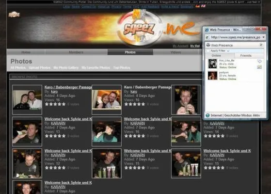 Bild: Sqeez-Fans treffen sich in der neuen Online-Community