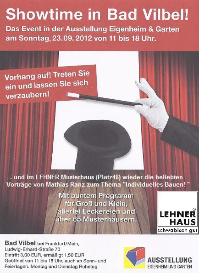 Vorhang auf mit LEHNER-Haus