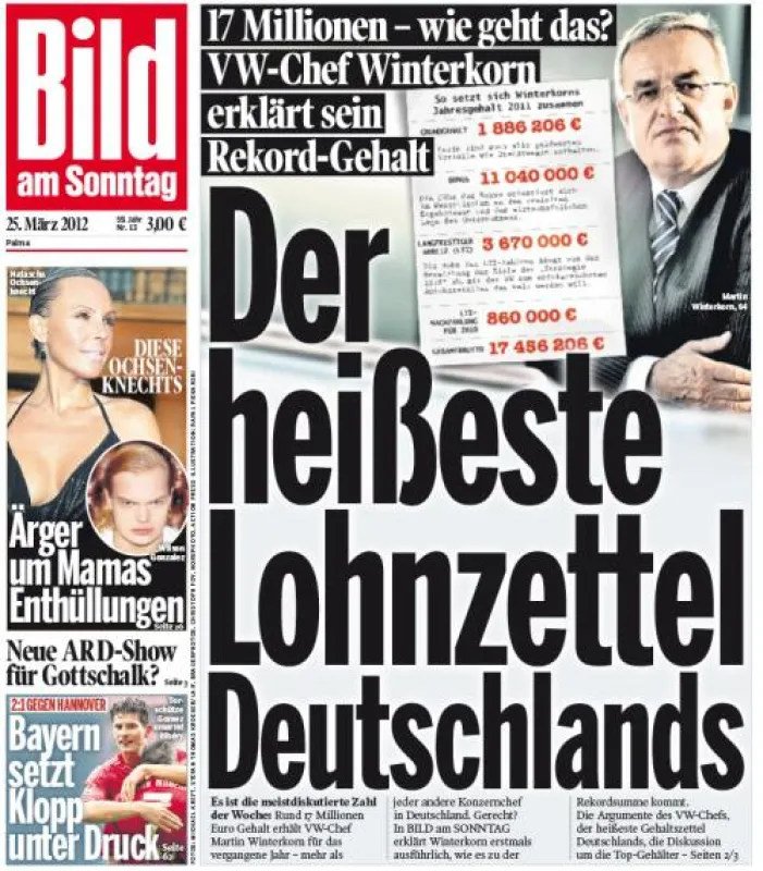 BILD am SONNTAG: Woche für Woche über 10 Millionen Leser