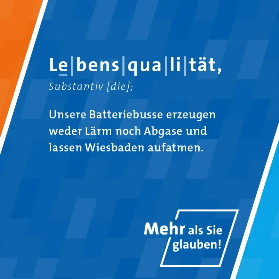 Ein Bildmotiv aus der neuen Imagekampagne von ESWE Verkehr unter dem Titel Mehr als Sie glauben!