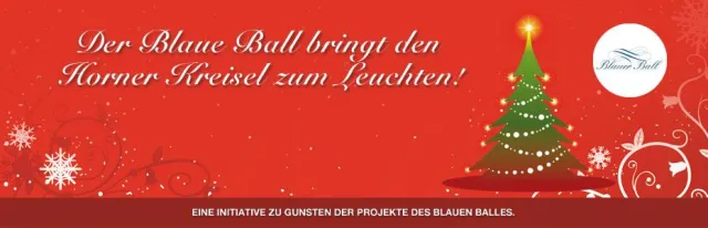 Bild: Der Horner Weihnachtsbaum eine Initiative zu Gunsten der Projekte des Blauen Balles Hamburg