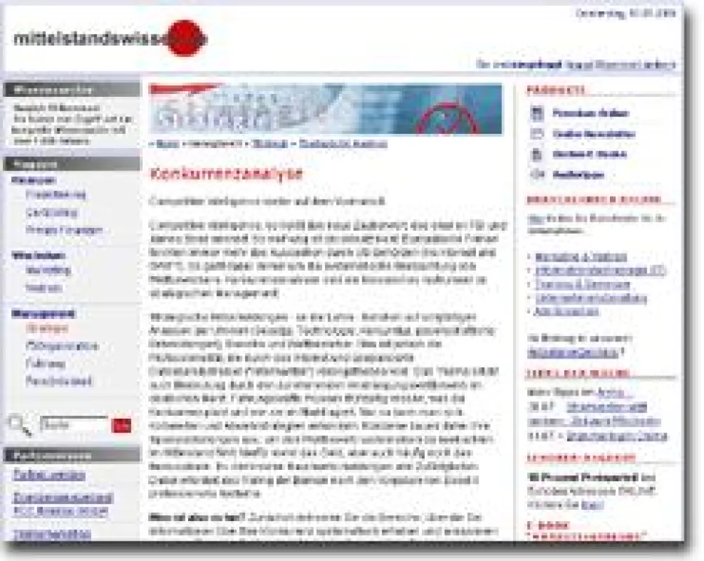 Unternehmerportal www.mittelstandswissen.de
