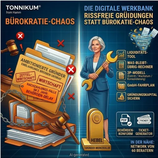 Bild: Die 18.000-Euro-Falle: Warum 80 Prozent der Gründer im zweiten Jahr am "Behörden-Delay" scheitern