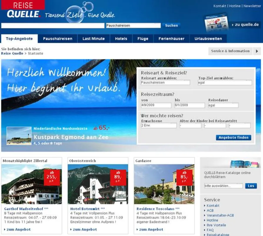 Die REISE QUELLE