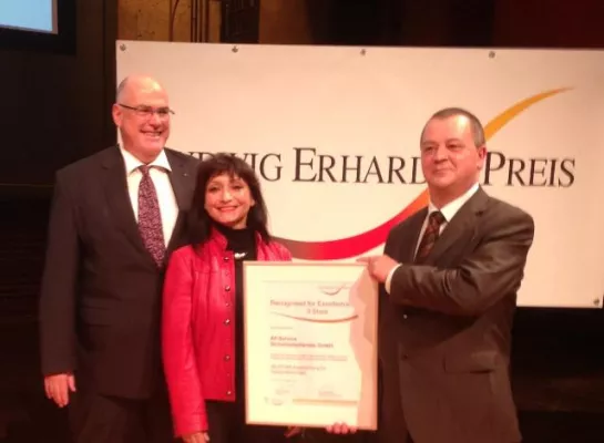 Bild: All Service Sicherheitsdienste erhält die Anerkennung beim Ludwig-Erhard-Preis