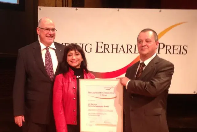 All Service Sicherheitsdienste erhält die Anerkennung beim Ludwig-Erhard-Preis Bild: All Service Sicherheitsdienste erhält die Anerkennung beim Ludwig-Erhard-Preis