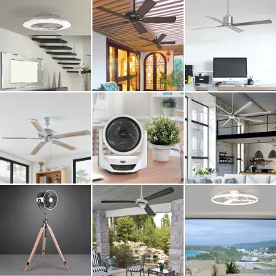 Bild: Ventilatoren im Einklang mit Licht - Lampenwelt.de sorgt für Abkühlung bei Hitzewelle  