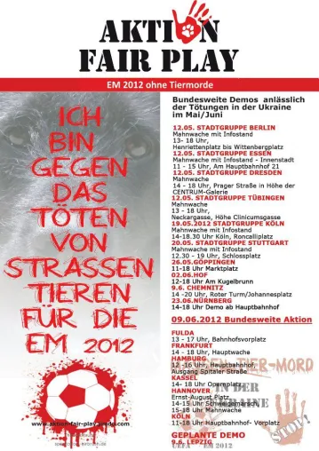 Bild: Die Ukraine im Focus der Medien – Timoschenko verdrängt Blick auf Hundetötungen für EM 2012