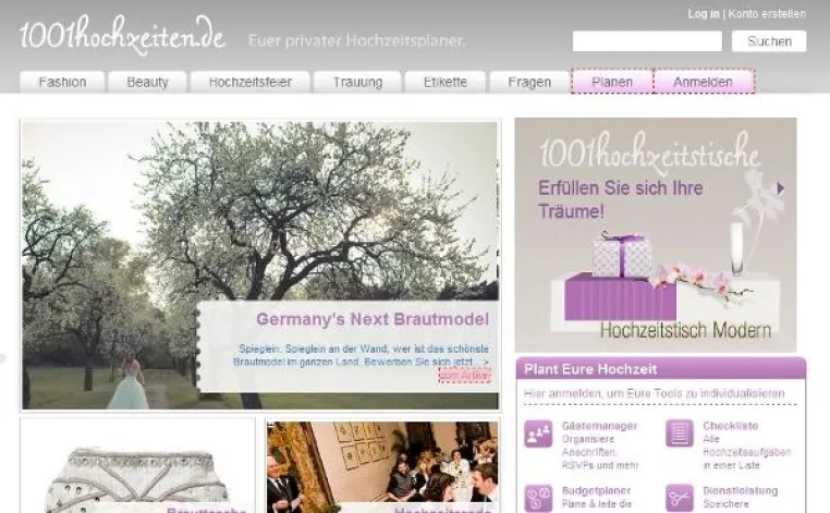 Bild: Jetzt neu: Werben auf dem Premium-Hochzeitsportal 1001hochzeiten