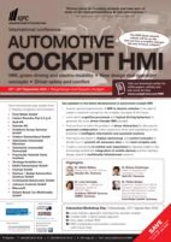 Bild: “Automotive Cockpit HMI“ Konferenz 2010: 20. - 22. September in Stuttgart