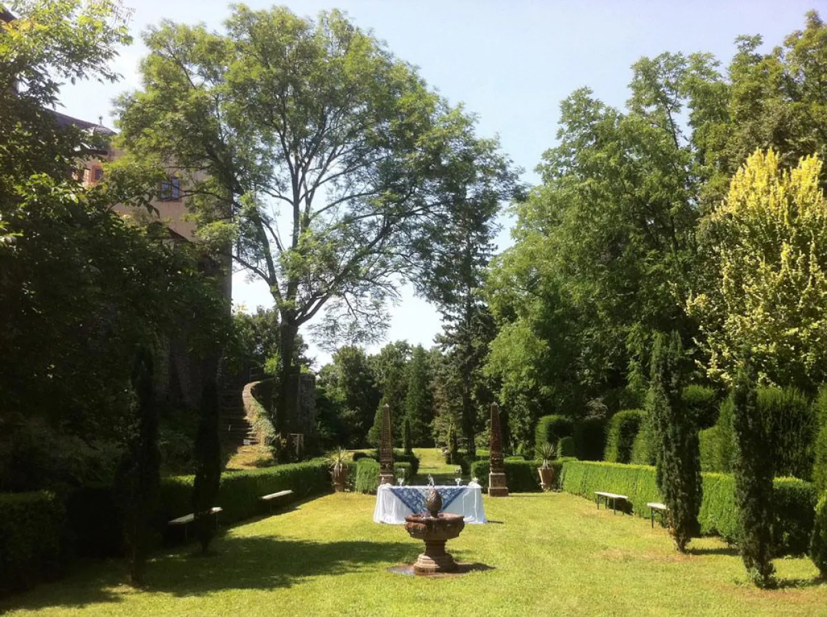 Der barocke Burgpark der Gamburg