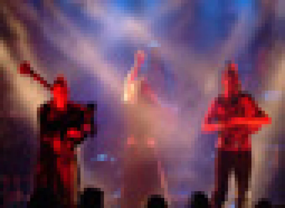 Mittelalterband Saltatio Mortis beim Nachtkonzert während des Mittelalterlich Spectaculums