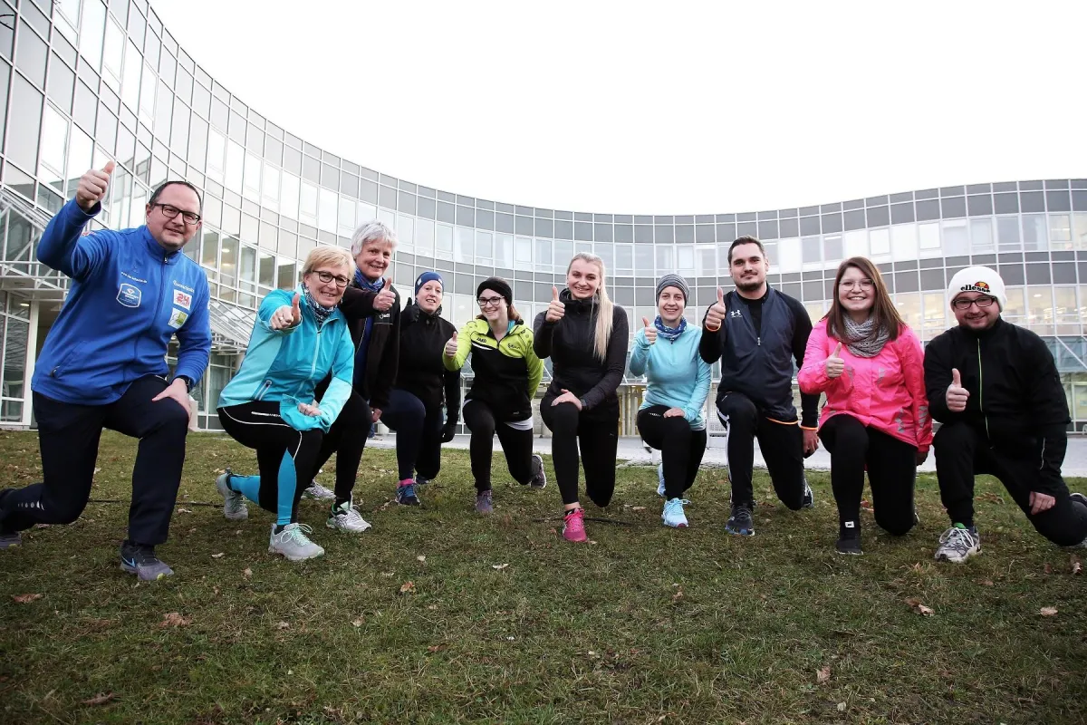 UKR-Mitarbeiter: Sportlich aktiv und produktiv am Arbeitsplatz.  Foto: UKR