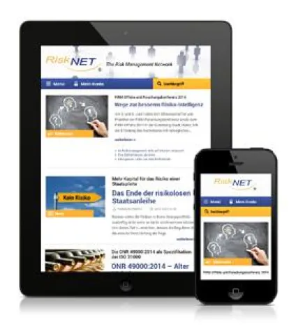 Bild: Responsive Webdesign: Grafischer und technischer Relaunch von RiskNET