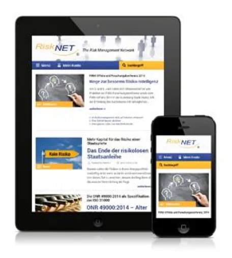Responsive Webdesign: Grafischer und technischer Relaunch von RiskNET Bild: Responsive Webdesign: Grafischer und technischer Relaunch von RiskNET