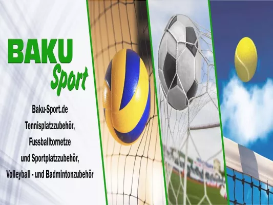 Bild: TENNISPLATZZUBEHÖR SOWIE SPORTPLATZZUBEHÖR FÜR FUSSBALL, VOLLEYBALL, BASKETBALL, BADMINTON