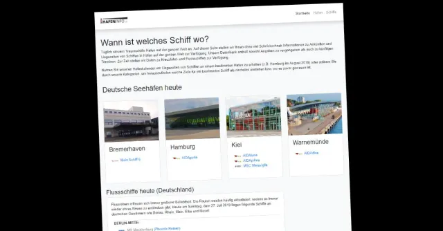 Bild: hafeninfo.de - Ein neues Informationsportal für Kreuzfahrtfans