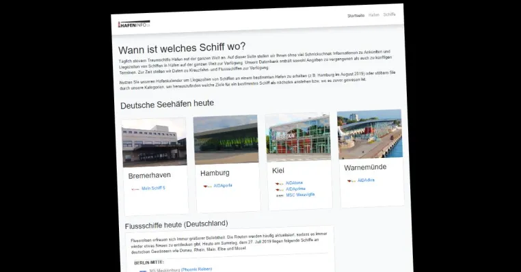 Bild: hafeninfo.de - Ein neues Informationsportal für Kreuzfahrtfans