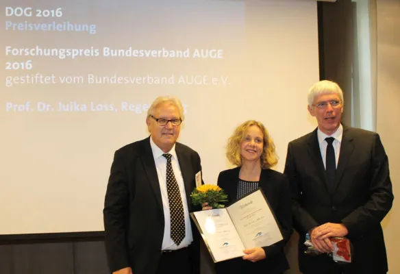 Bundesverband AUGE verleiht Forschungspreis 2016 in Berlin Bild: Bundesverband AUGE verleiht Forschungspreis 2016 in Berlin