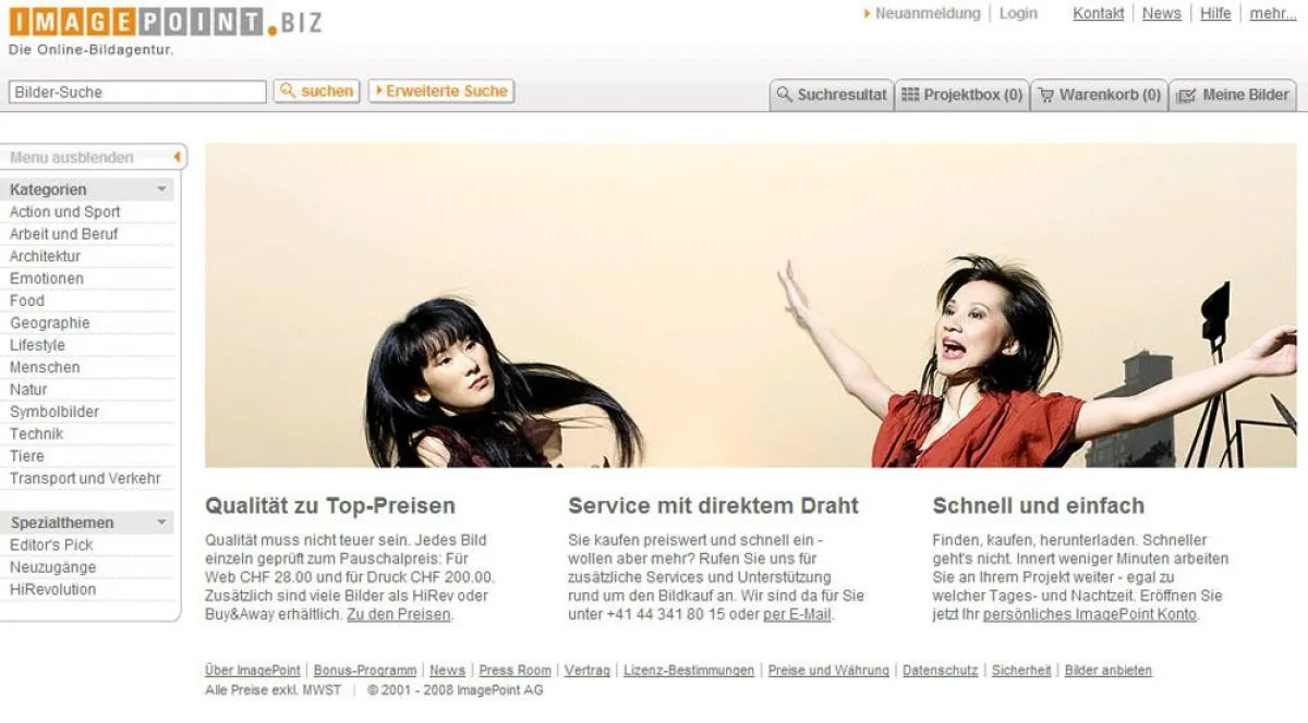 Neue Website von ImagePoint: 