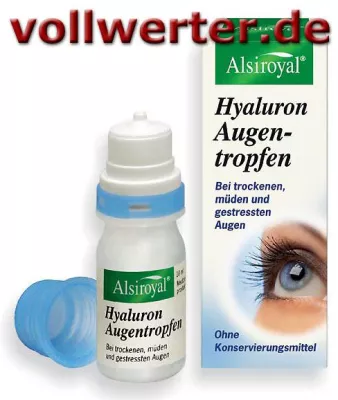 Bild: Hyaluron Augentropfen neu von Alsiroyal® im Reformhaus Online-Shop